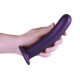 Shots Ouch Smooth Silicone G Spot Dildo Purple 17.7cm