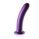 Shots Ouch Smooth Silicone G Spot Dildo Purple 17.7cm