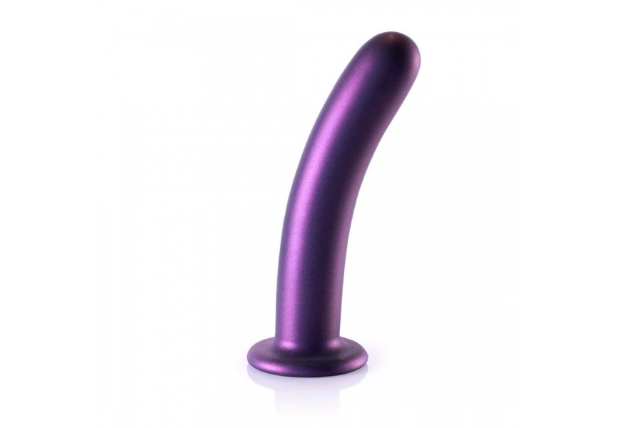 Shots Ouch Smooth Silicone G Spot Dildo Purple 17.7cm