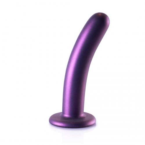 Μη Ρεαλιστικό Ομοίωμα Σιλικόνης Με Βεντούζα - Shots Ouch Smooth Silicone G Spot Dildo Purple 15cm