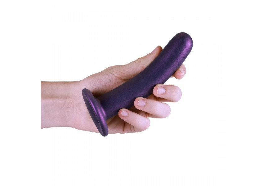 Shots Ouch Smooth Silicone G Spot Dildo Purple 15cm