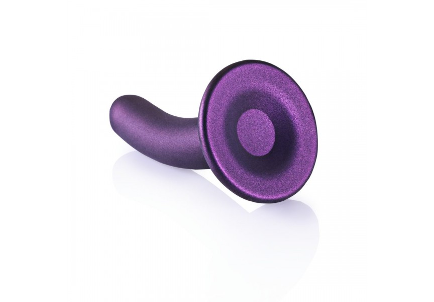 Shots Ouch Smooth Silicone G Spot Dildo Purple 12.4cm