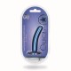 Shots Ouch Smooth Silicone G Spot Dildo Blue 12.4cm