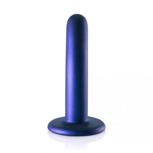 Shots Ouch Smooth Silicone G Spot Dildo Blue 12.4cm