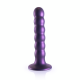 Shots Ouch Smooth Beaded Silicone G Spot Dildo Purple 13.8cm