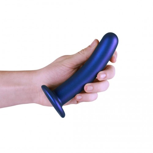 Shots Ouch Smooth Silicone G Spot Dildo Blue 15cm