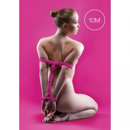 Ροζ Φετιχιστικό Σχοινί Δεσίματος - Shots Ouch Japanese Rope Pink 10m