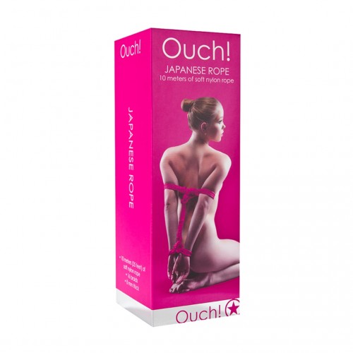 Ροζ Φετιχιστικό Σχοινί Δεσίματος - Shots Ouch Japanese Rope Pink 10m