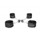 Shots Ouch Velcro Hogtie With Hand & Ankle Cuffs Black