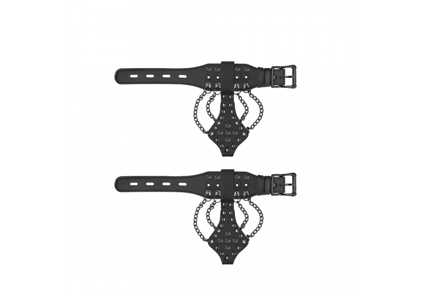 Φετιχιστικά Βραχιόλια Χειροπέδες Με Καρφιά & Αλυσίδες - Shots Ouch Handcuffs With Spikes & Chains