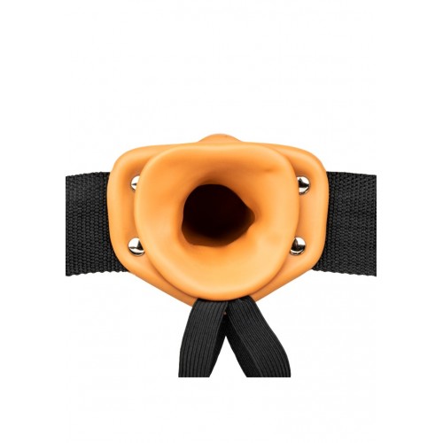 Shots Real Rock Vibrating Hollow Strap On Latin 25cm