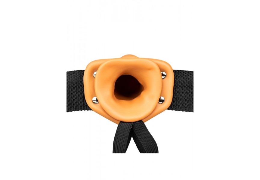 Shots Real Rock Vibrating Hollow Strap On Latin 16cm