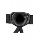 Μαύρο Κούφιο Ανδρικό Ομοίωμα Με Ζώνη & Δόνηση - Shots Real Rock Vibrating Hollow Strap On Black 16cm