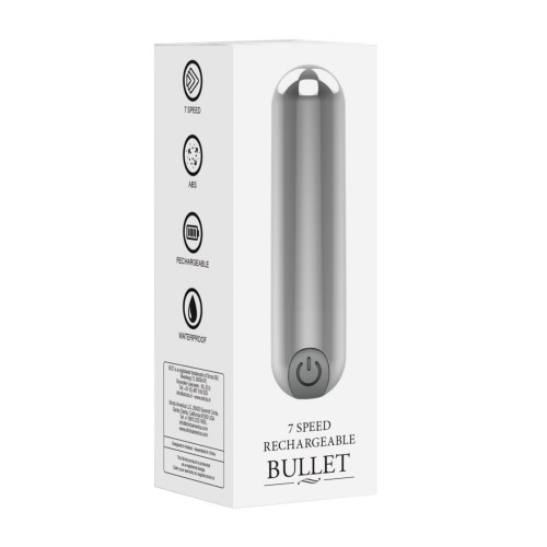 Shots 10 Speed Rechargeable Bullet Silver 7.7cm