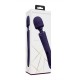 Μωβ Διπλός Δονητής Μασάζ Με Κινουμένη Γλώσσα - Shots Vive Kiku Double Ended Wand With G Spot Flapping Stimulator Purple 25cm