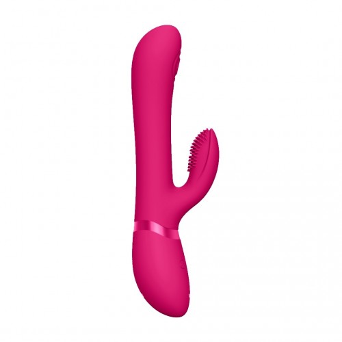 Shots Vive Etsu Pulse Wave G Spot Rabbit & Clitoral Stimulator Pink 22.3cm