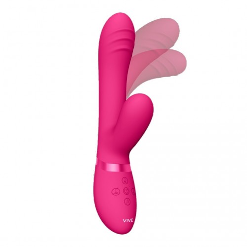 Shots Vive Tani Finger Motion With Pulse Wave Vibrator Pink 21.5cm