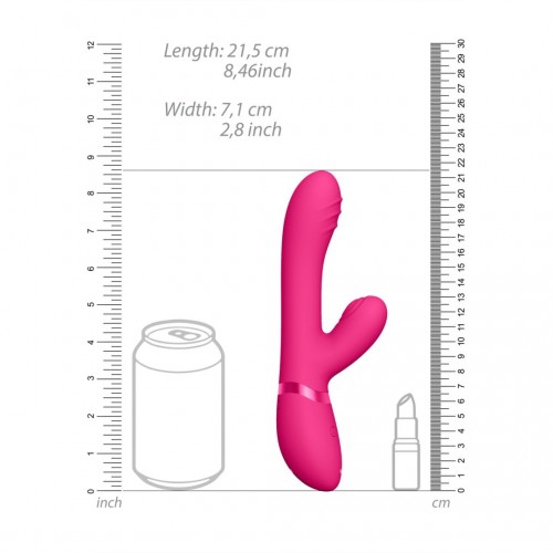 Shots Vive Tani Finger Motion With Pulse Wave Vibrator Pink 21.5cm