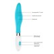Τιρκουάζ Δονητής Σιλικόνης 10 Ταχυτήτων - Shots Athamas Classic Silicone Vibrator Turquoise 22.7cm