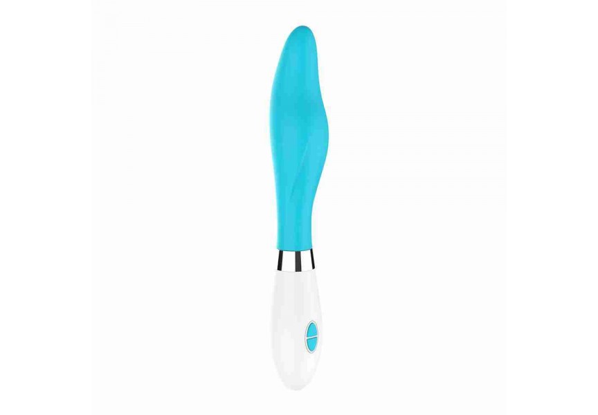 Τιρκουάζ Δονητής Σιλικόνης 10 Ταχυτήτων - Shots Athamas Classic Silicone Vibrator Turquoise 22.7cm