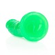 Φωσφοριζέ Ρεαλιστικό Ομοίωμα Πέους - Shots Slim Realistic Dildo With Suction Cup Glow In The Dark Green 22cm
