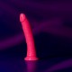 Φωσφοριζέ Ρεαλιστικό Ομοίωμα Πέους - Shots Slim Realistic Dildo With Suction Cup Glow In The Dark Pink 22cm