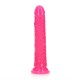 Φωσφοριζέ Ρεαλιστικό Ομοίωμα Πέους - Shots Slim Realistic Dildo With Suction Cup Glow In The Dark Pink 22cm