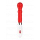 Κόκκινος Δονητής Σιλικόνης 10 Ταχυτήτων - Shots Alida Classic Silicone Vibrator Red 21.2cm
