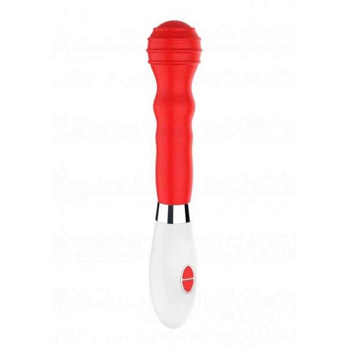 Κόκκινος Δονητής Σιλικόνης 10 Ταχυτήτων - Shots Alida Classic Silicone Vibrator Red 21.2cm