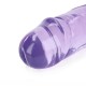 Shots Real Rock Crystal Jelly Realistic Double Dong Purple 45cm