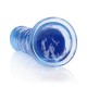 Shots Real Rock Realistic Dildo With Suction Cup Blue 25cm