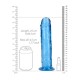 Shots Real Rock Realistic Dildo With Suction Cup Blue 25cm