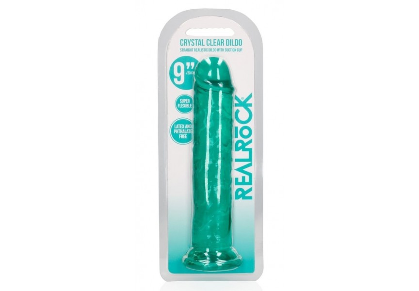 Ρεαλιστικό Ομοίωμα Πέους Με Βεντούζα - Shots Real Rock Realistic Dildo With Suction Cup Green 25cm