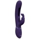 Μωβ Δονητής Rabbit Με Κινούμενη Γλώσσα Για Διέγερση Σημείου G - Shots Vive Mika Triple Motor Vibrating Rabbit With G Spot Flapping Stimulator Purple 23cm