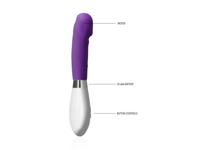 Μωβ Κλασσικός Δονητής Σιλικόνης - Shots Luna Silicone Vibrator Purple 20.8cm