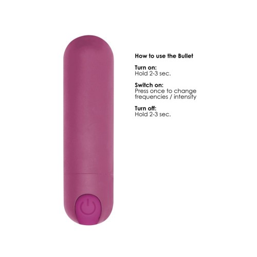 Shots 10 Speed Rechargeable Bullet Purple 7.7cm