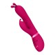 Shots Vive Gada Vibrating Bunny Ear G Spot Rabbit With Pulse Wave Shaft Pink 22.8cm