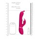 Shots Vive Gada Vibrating Bunny Ear G Spot Rabbit With Pulse Wave Shaft Pink 22.8cm