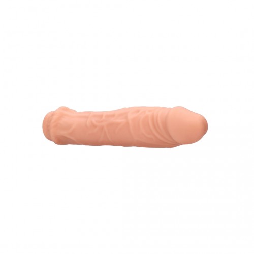 Shots Real Rock Realistic Penis Sleeve Extender Flesh 16cm