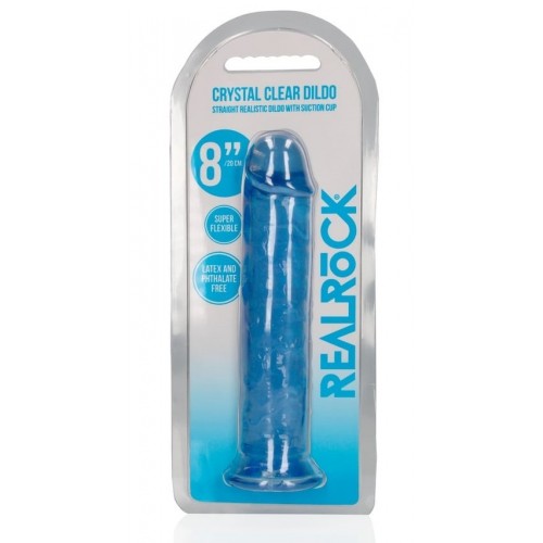 Ρεαλιστικό Ομοίωμα Πέους Με Βεντούζα - Shots Real Rock Realistic Dildo With Suction Cup Blue 22cm