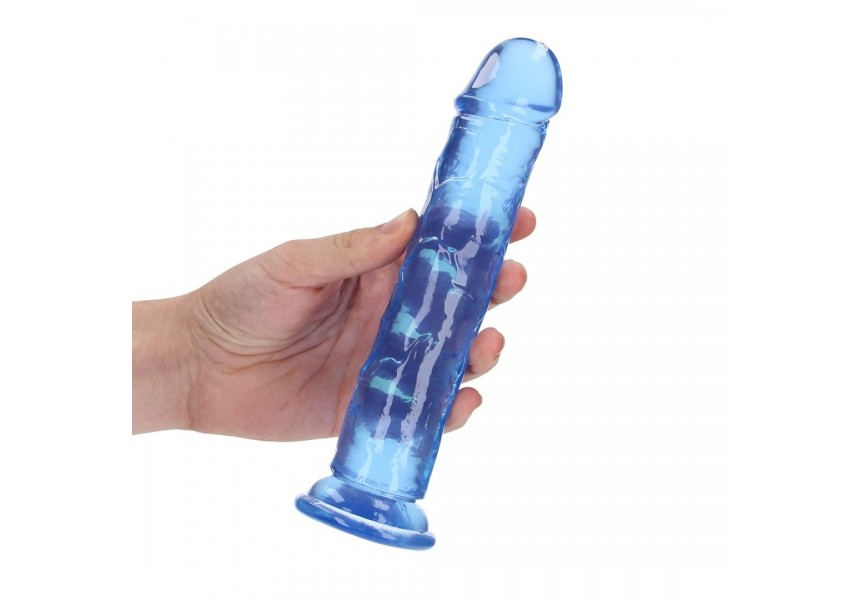 Shots Real Rock Realistic Dildo With Suction Cup Blue 22cm