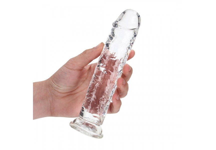 Shots Real Rock Realistic Dildo With Suction Cup Clear 20cm