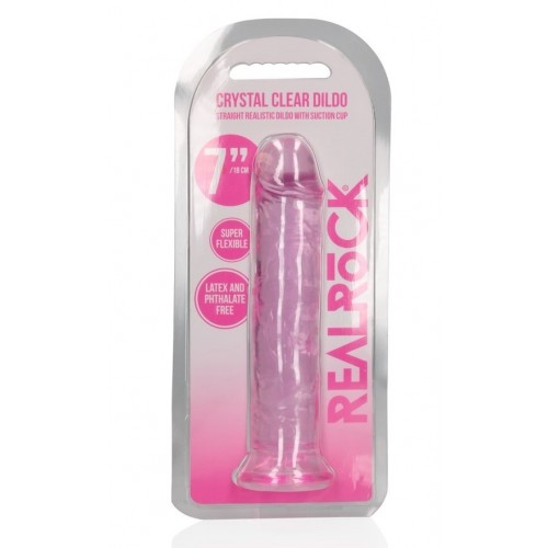 Ρεαλιστικό Ομοίωμα Πέους Με Βεντούζα - Shots Real Rock Realistic Dildo With Suction Cup Pink 20cm