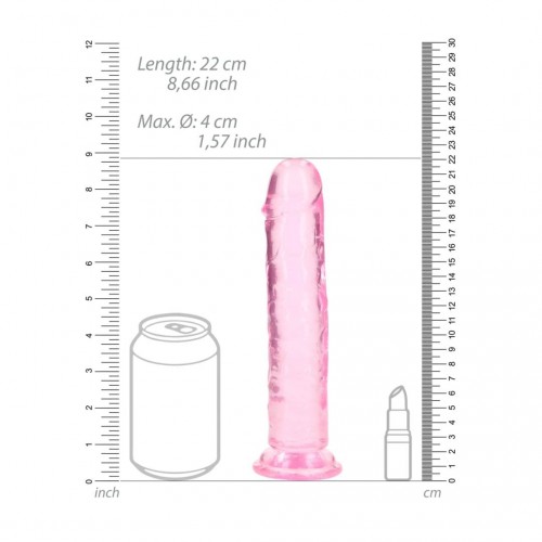 Ρεαλιστικό Ομοίωμα Πέους Με Βεντούζα - Shots Real Rock Realistic Dildo With Suction Cup Pink 22cm