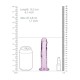 Shots Real Rock Realistic Dildo With Suction Cup Purple 15.5cm