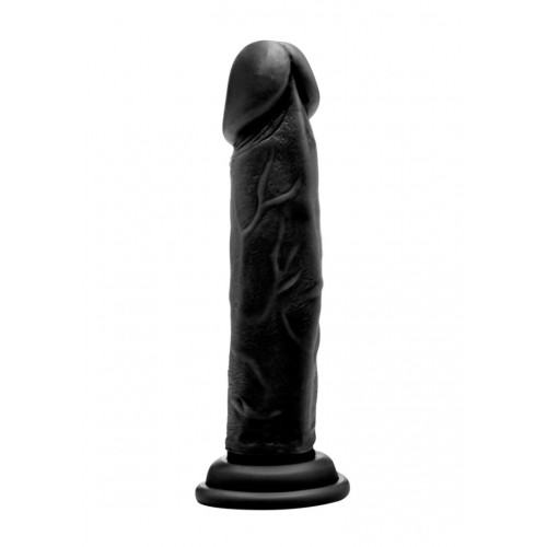 Shots RealRock Realistic Cock Black 20cm