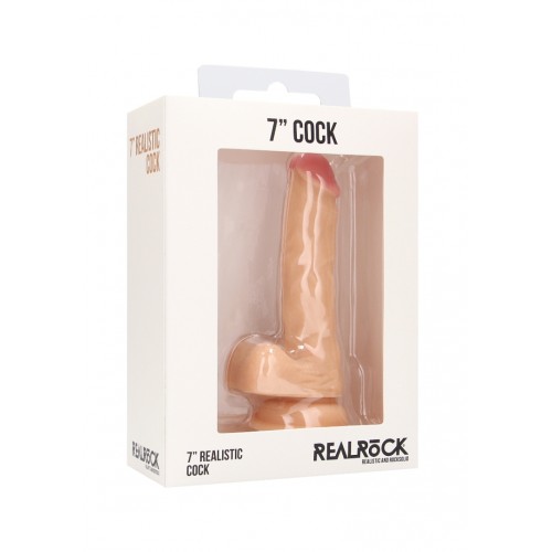 Shots RealRock Realistic Cock Beige 18cm