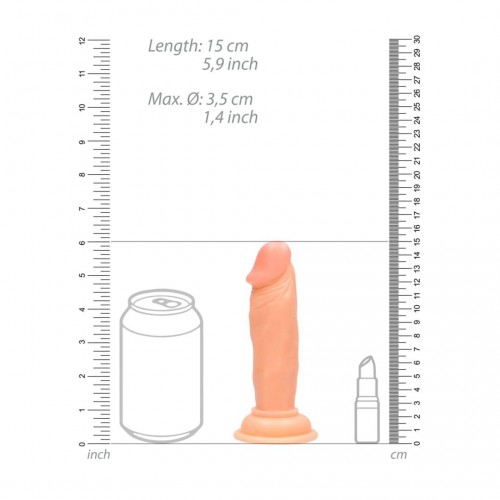 Shots RealRock Realistic Cock Beige 15cm