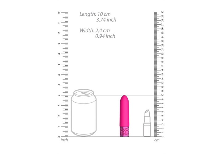 Ροζ Μίνι Επαναφορτιζόμενος Δονητής Σιλικόνης - Shots Imperial Rechargeable Silicone Vibrator Pink 10cm