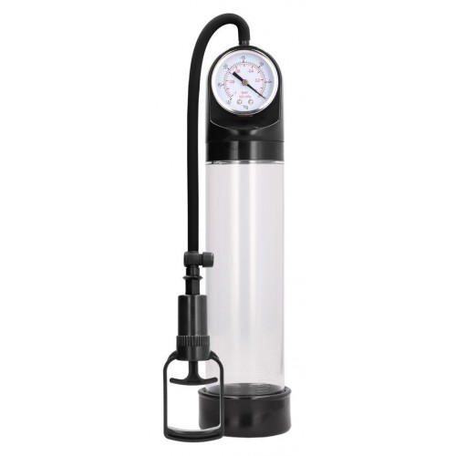 Αντλία Πέους Με Μανόμετρο - Shots Comfort Penis Pump With Advanced PSI Gauge Clear 30cm